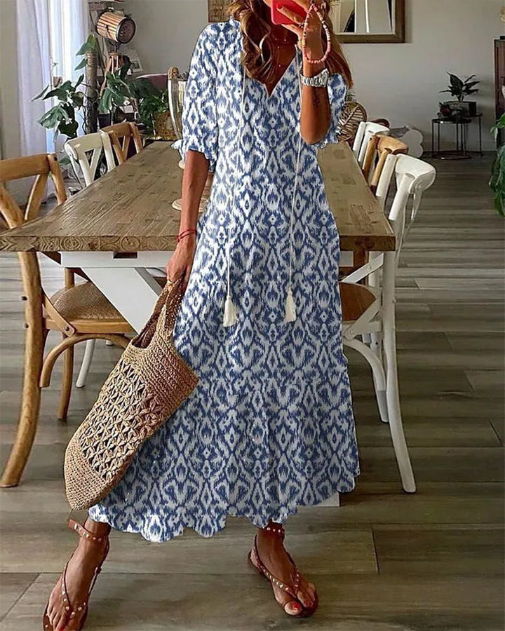 MICHAELA - Boho Tummy Coverage Dress