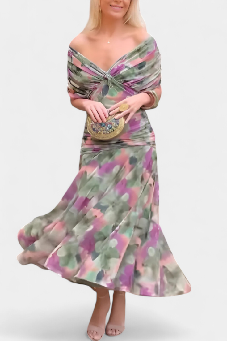 Evira - Elegant Off-Shoulder Dress