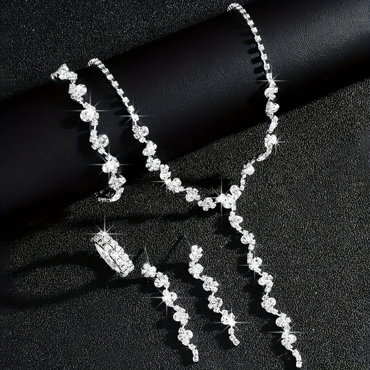 Valerine - Sparkle Flower Jewelry Set