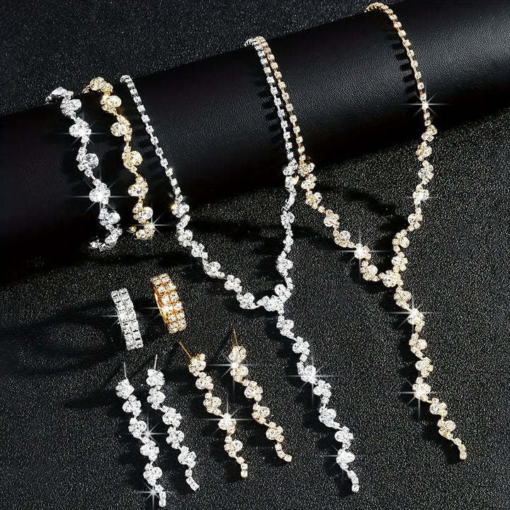 Valerine - Sparkle Flower Jewelry Set