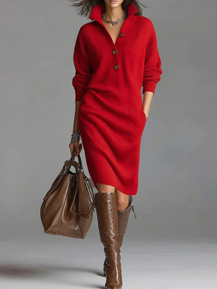 Judi - Elegant Sweater Dress