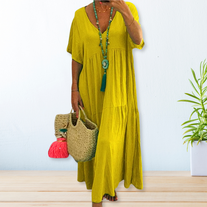 Maelis | Cotton Linen Dress