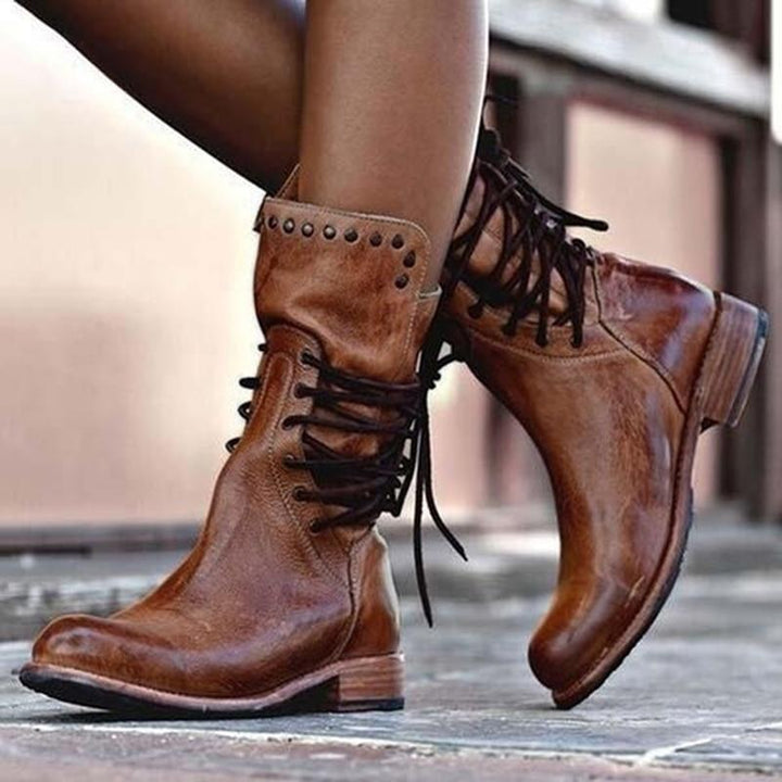 Valerie - Rustic Lace Boots