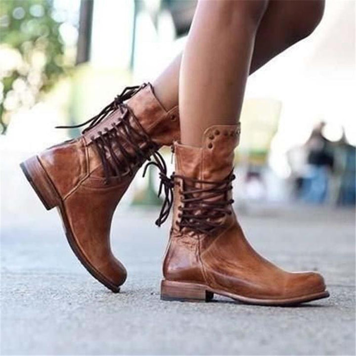 Valerie - Rustic Lace Boots