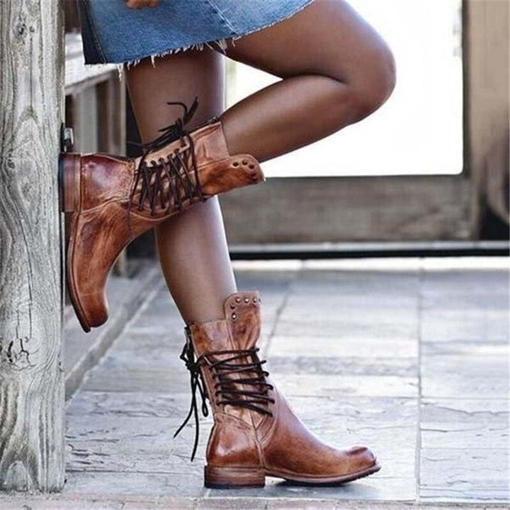 Valerie - Rustic Lace Boots