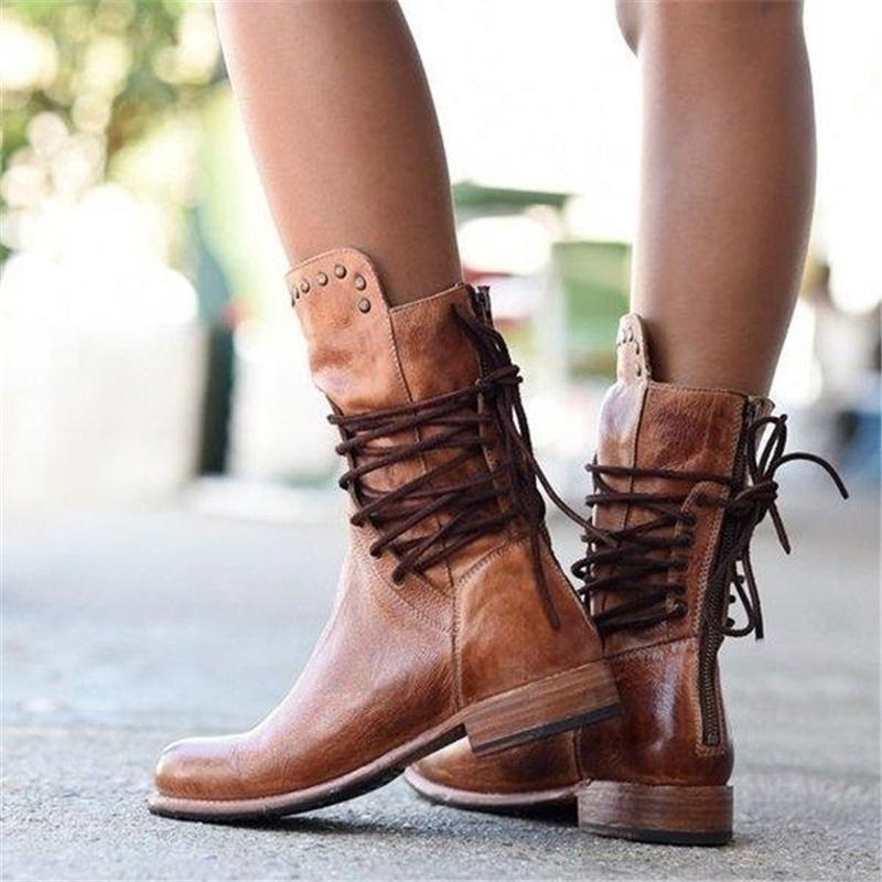 Valerie - Rustic Lace Boots