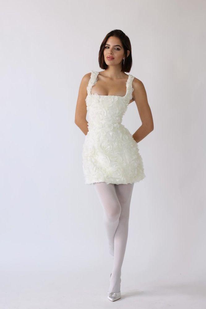 Whitney - Blossom Ruffle Dress