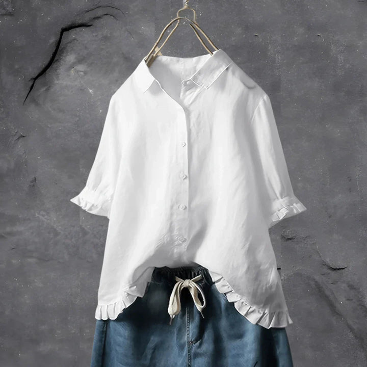 Viera - Pleated Detail Blouse