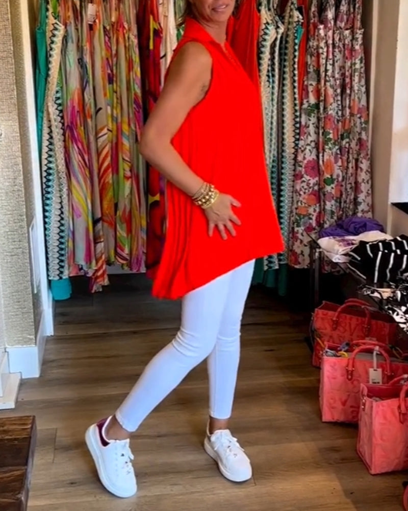 Calyx - Elegant V-neck Top