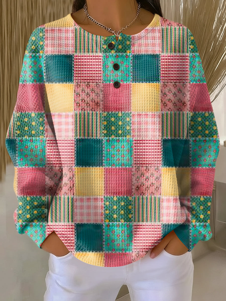 Delilah - Cozy Printed Sweater