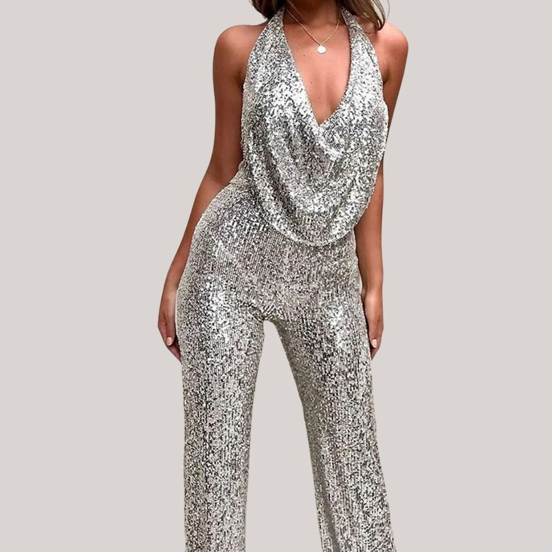 CHLOE - Elegant Glitter Jumpsuit