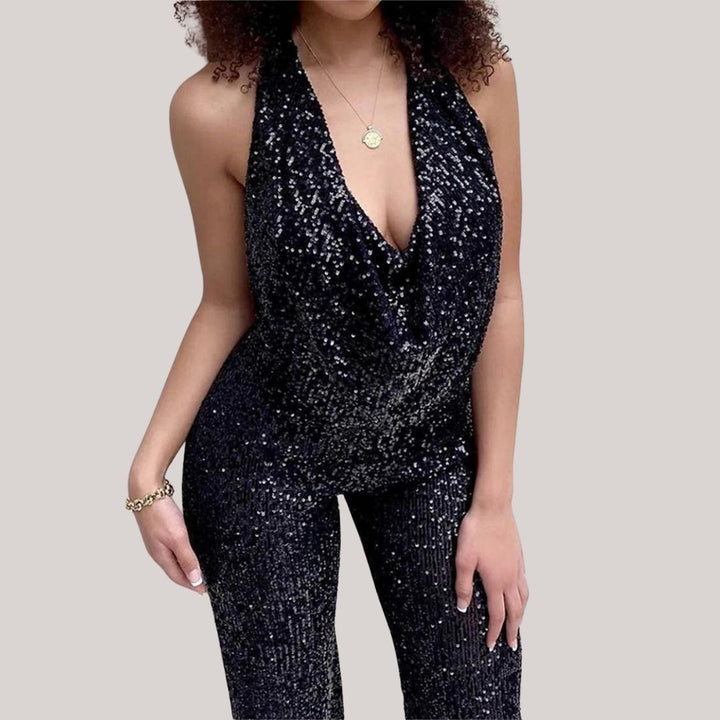 CHLOE - Elegant Glitter Jumpsuit
