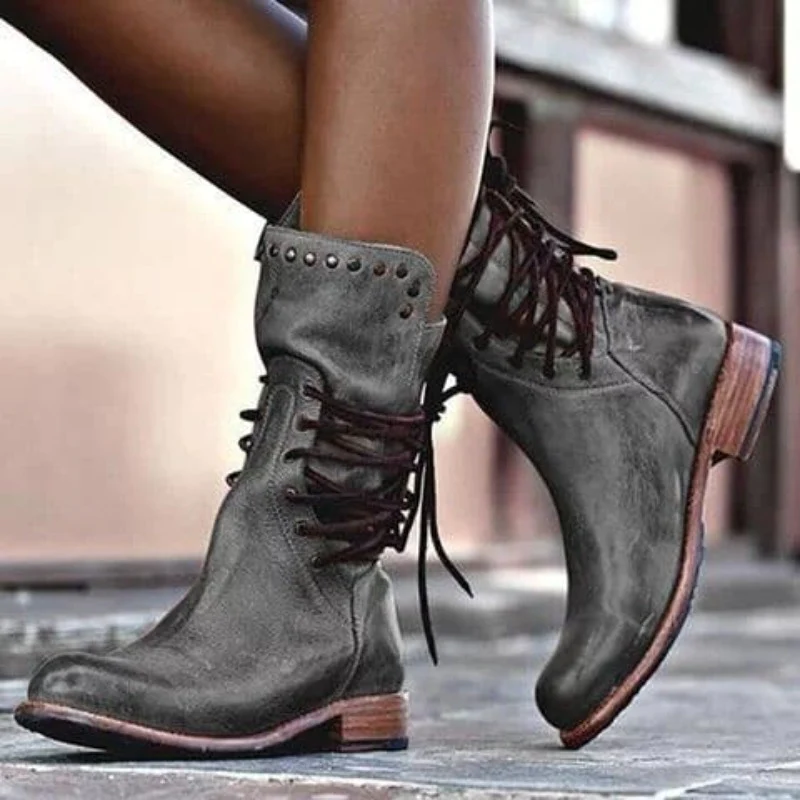 Valerie - Rustic Lace Boots