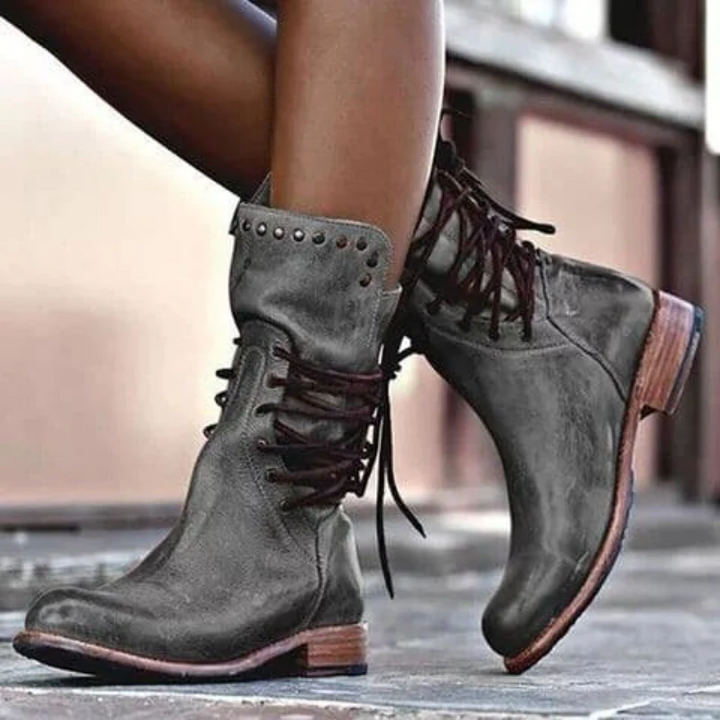 Valerie - Rustic Lace Boots
