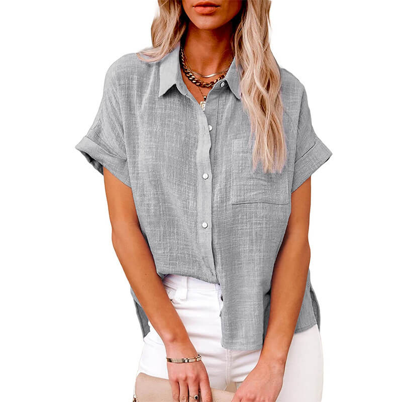 Adelene - Timeless Button-Up Blouse