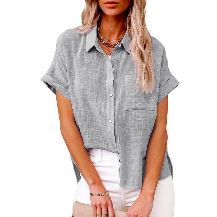 Adelene - Timeless Button-Up Blouse
