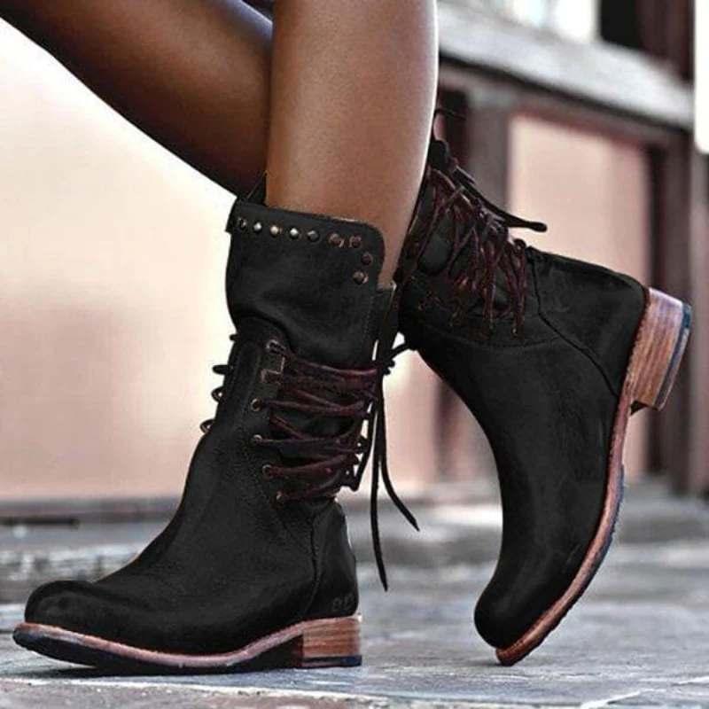 Valerie - Rustic Lace Boots