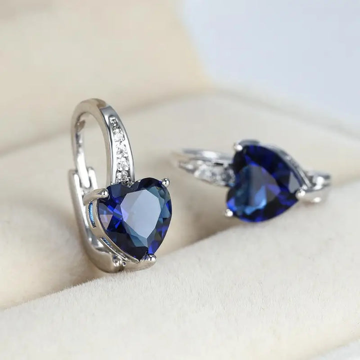 Lunara - Celestial Heart Earrings