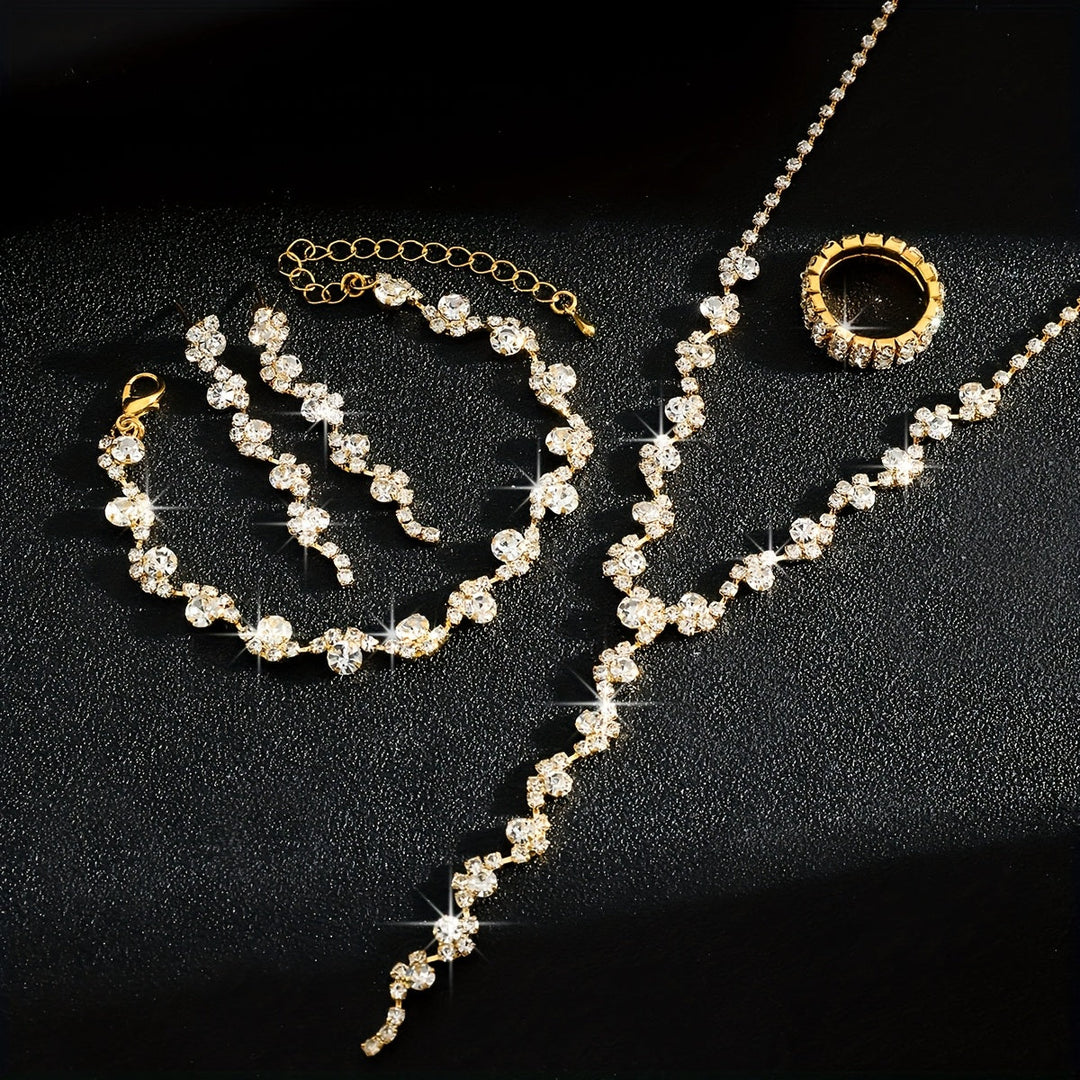 Valerine - Sparkle Flower Jewelry Set
