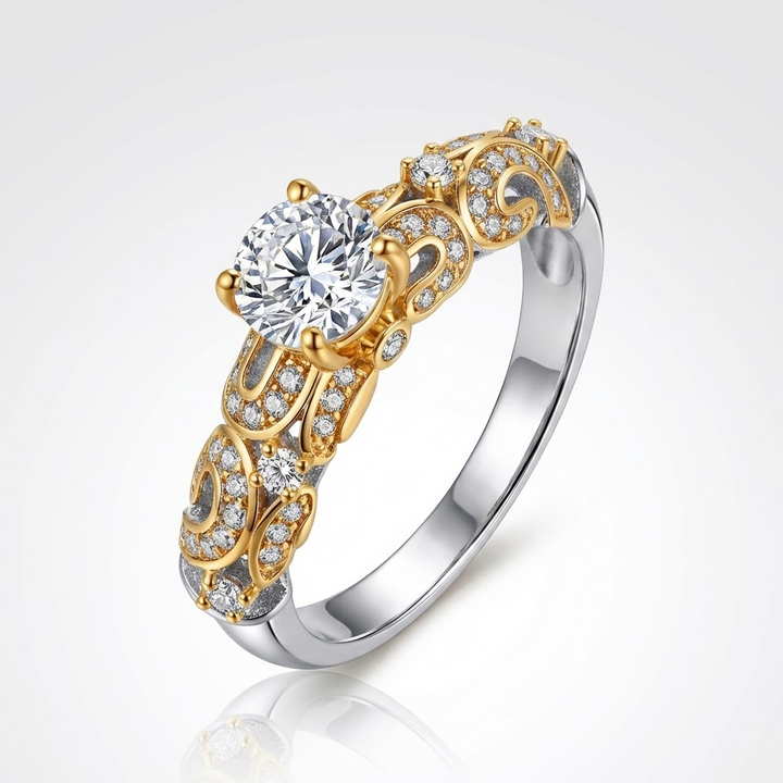 GOLD CROWN RING