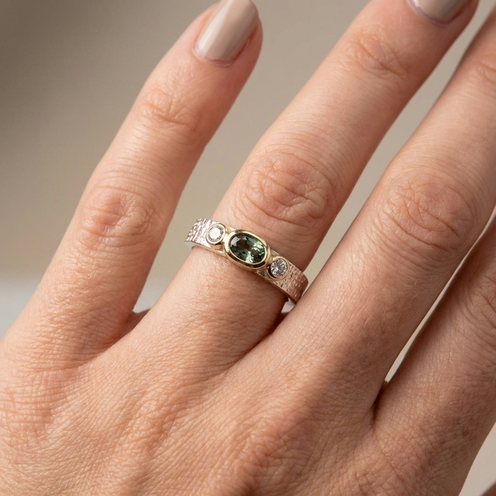 GREEN & GOLD RING