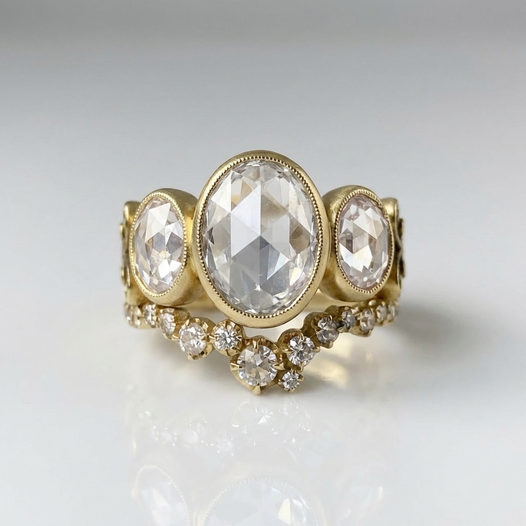 TRIO OVALS RING