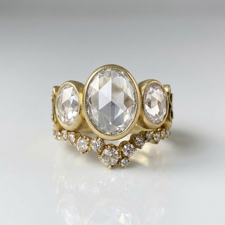 TRIO OVALS RING