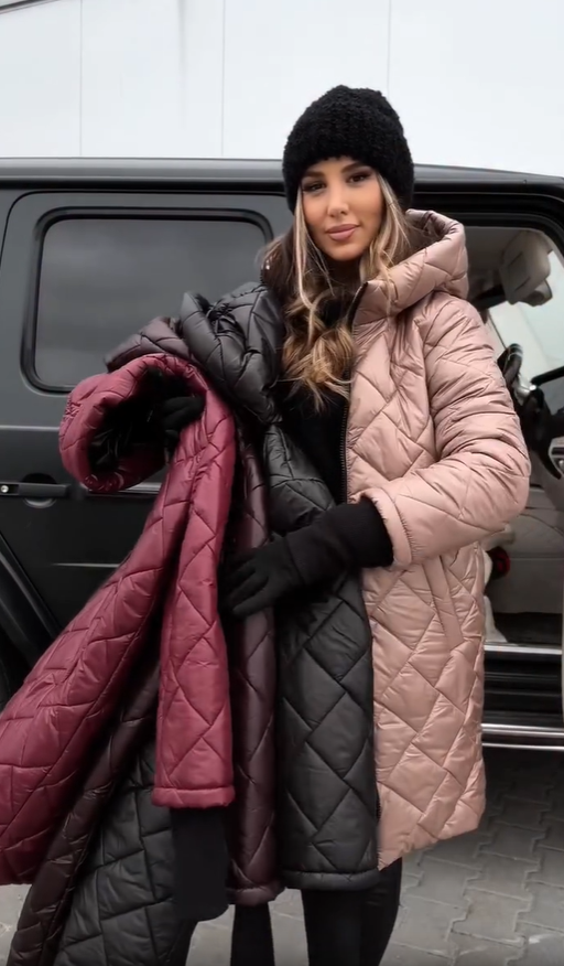 Averlia - Quilted Hooded Coat