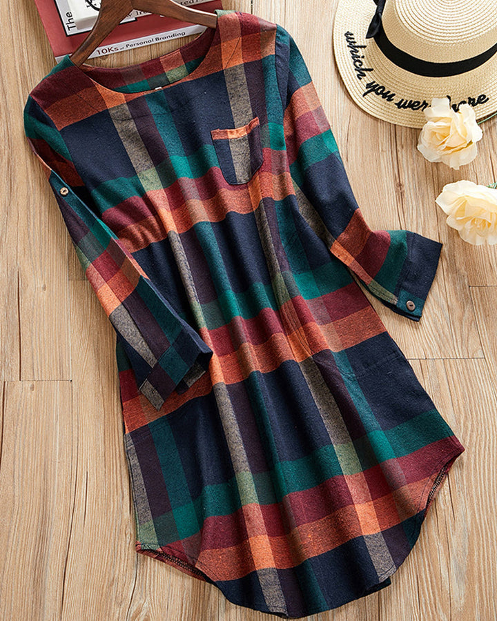 Solara - Plaid Comfort Dress