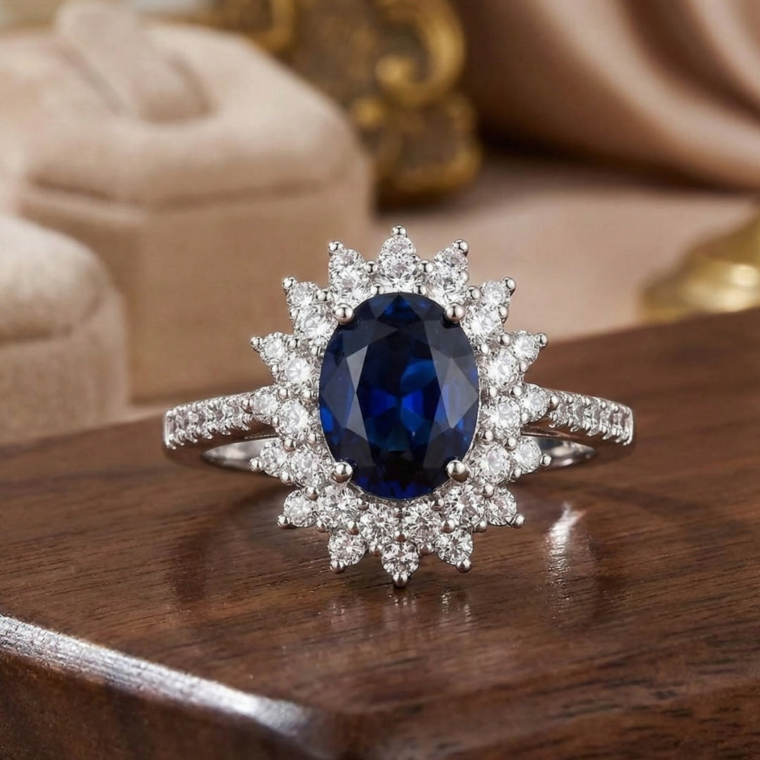 Vionne - Midnight Bloom Ring