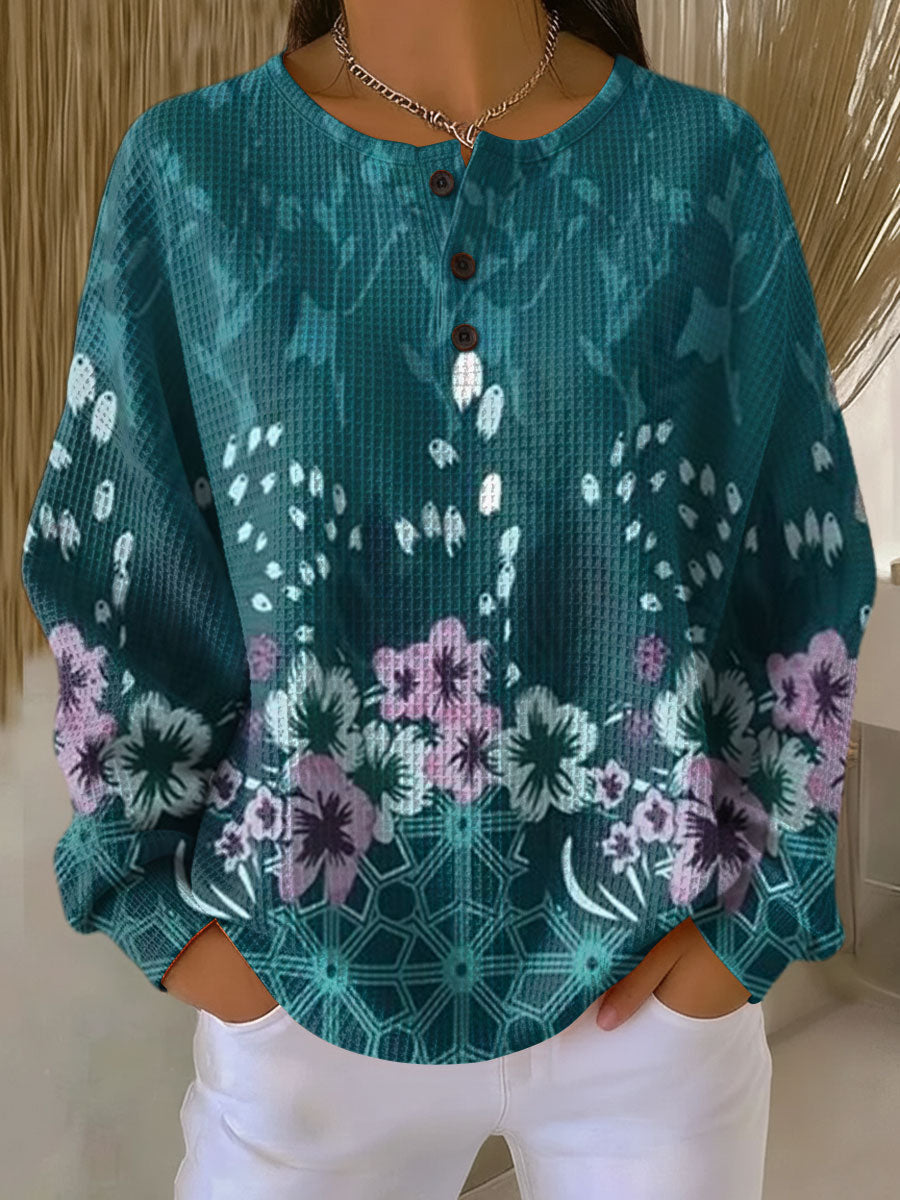 Celene - Floral Printed Sweater
