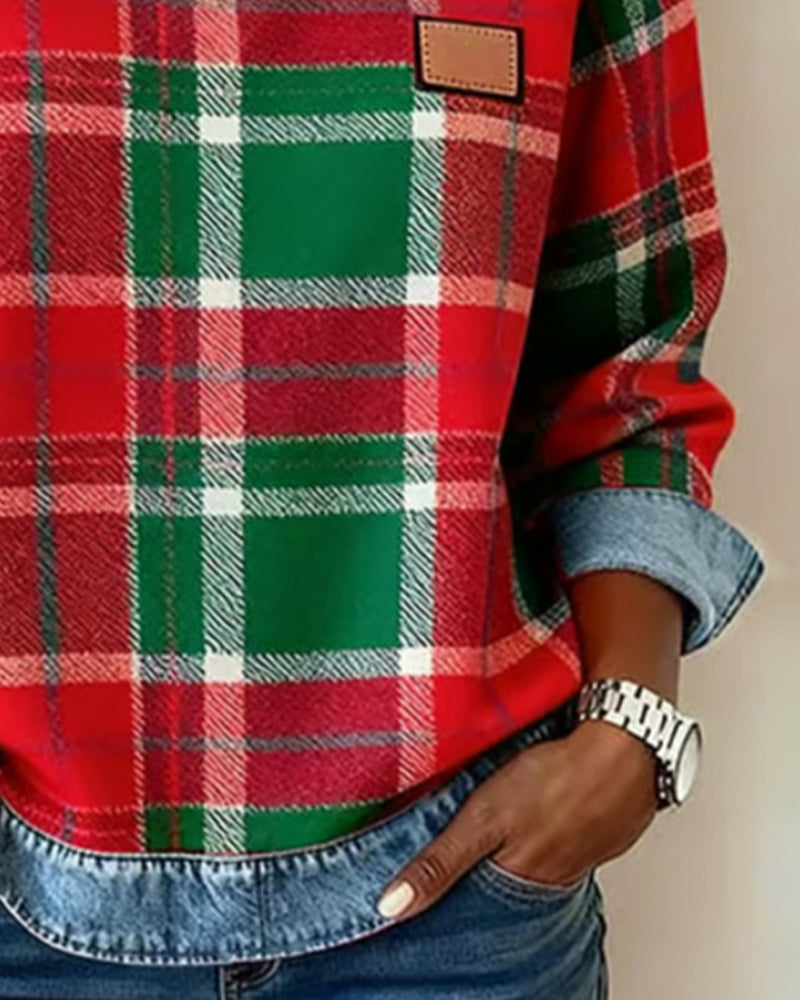 Rinae - Rustic Plaid Top