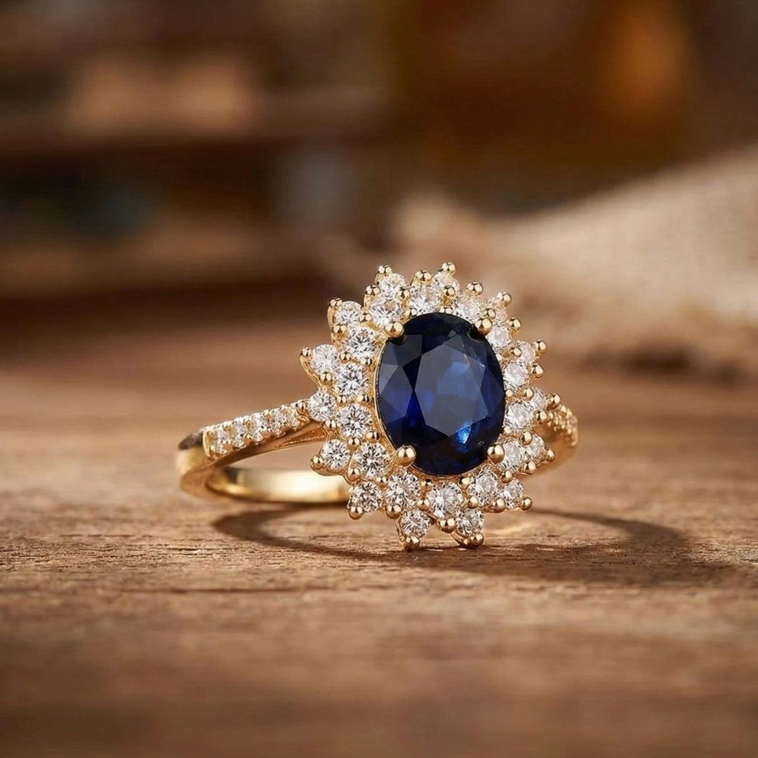 Vionne - Midnight Bloom Ring