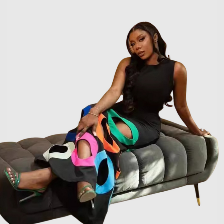 Azarina - Artistic Cut-Out Dress
