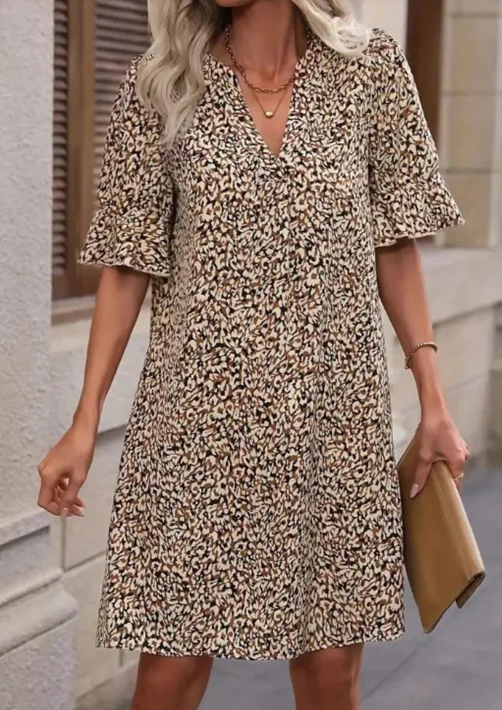 Leandra - Leopard Charm Dress
