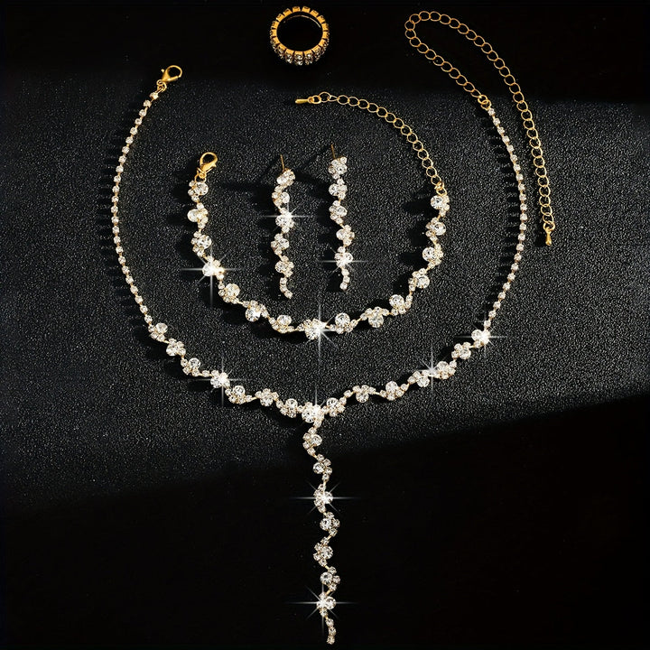 Valerine - Sparkle Flower Jewelry Set