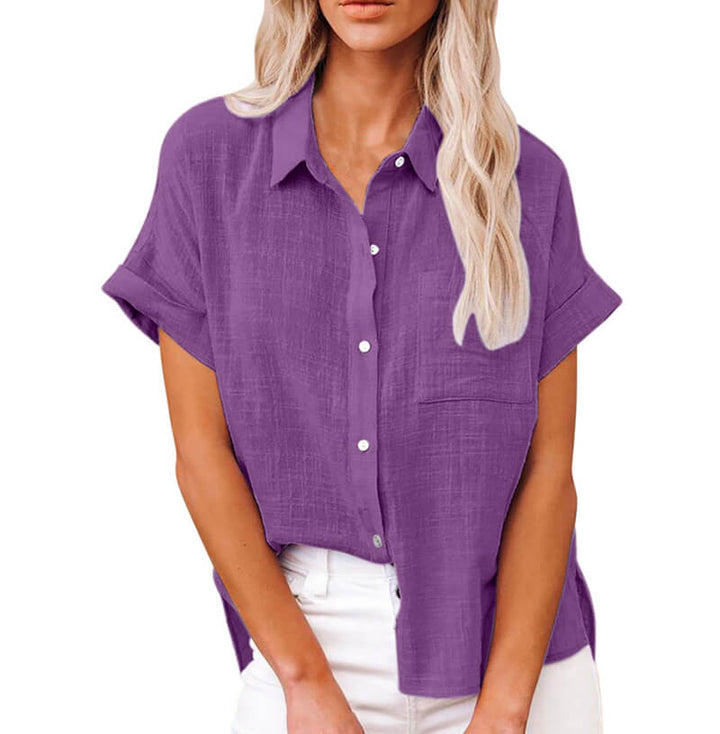 Adelene - Timeless Button-Up Blouse