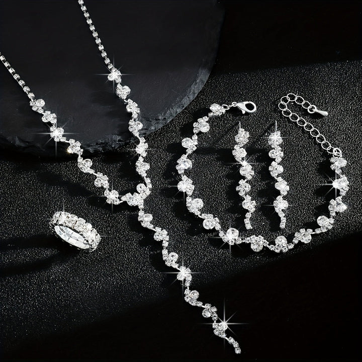 Valerine - Sparkle Flower Jewelry Set