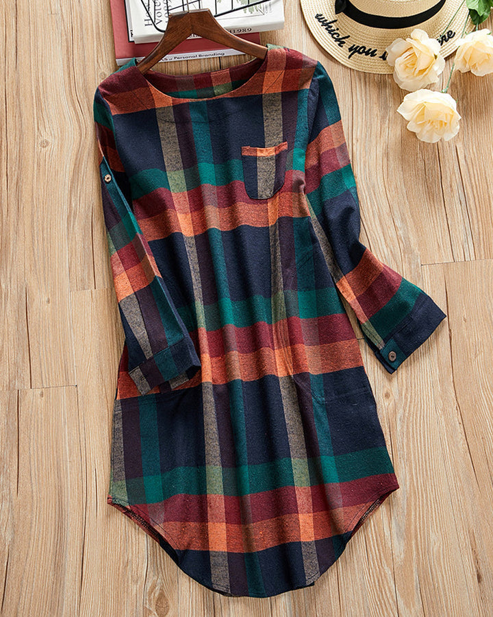Solara - Plaid Comfort Dress
