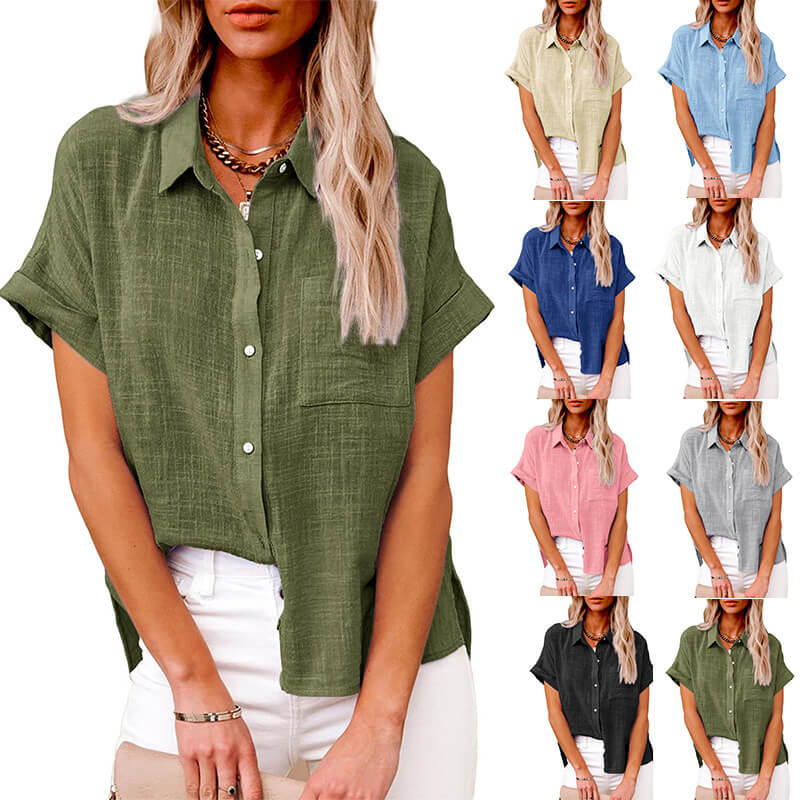 Adelene - Timeless Button-Up Blouse
