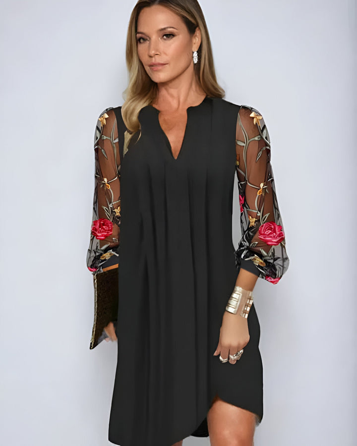 Calla - Floral Sleeves Dress