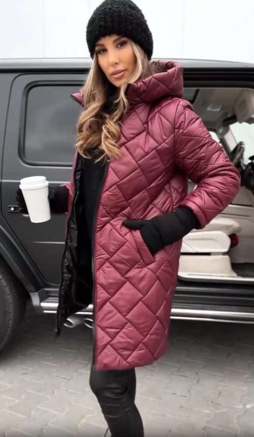 Averlia - Quilted Hooded Coat