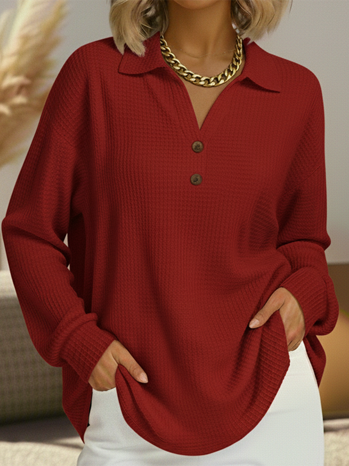 Viena - Buttoned Comfy Sweater