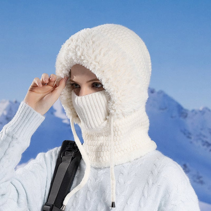 Arden - Plush Hooded Beanie