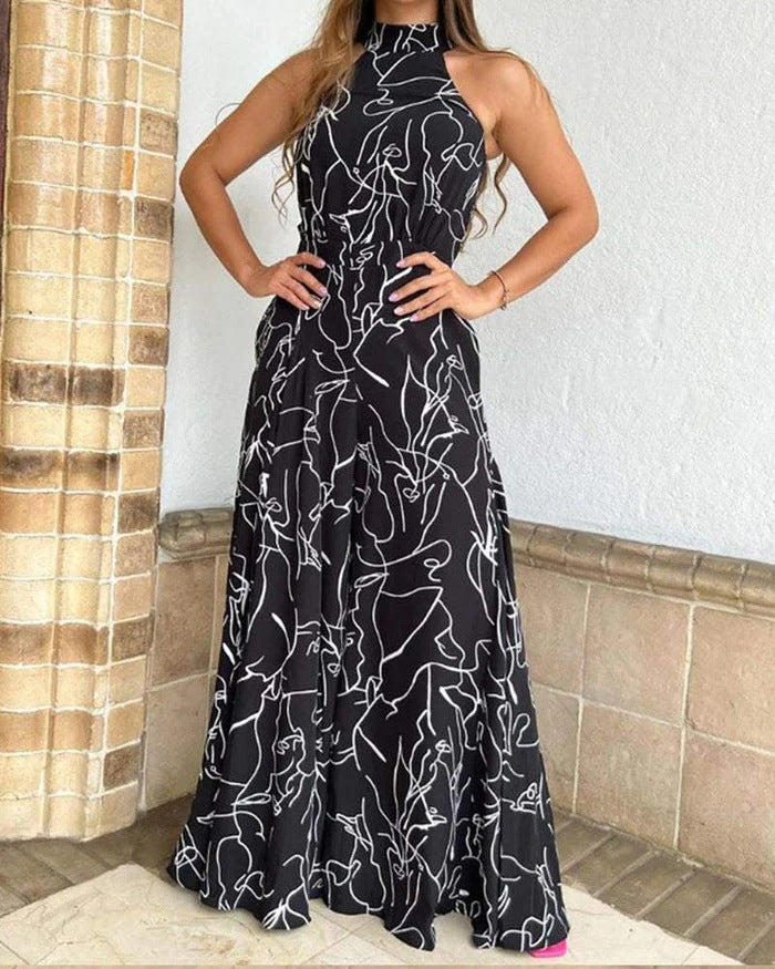 Edralyn - Modern Abstract Jumpsuit