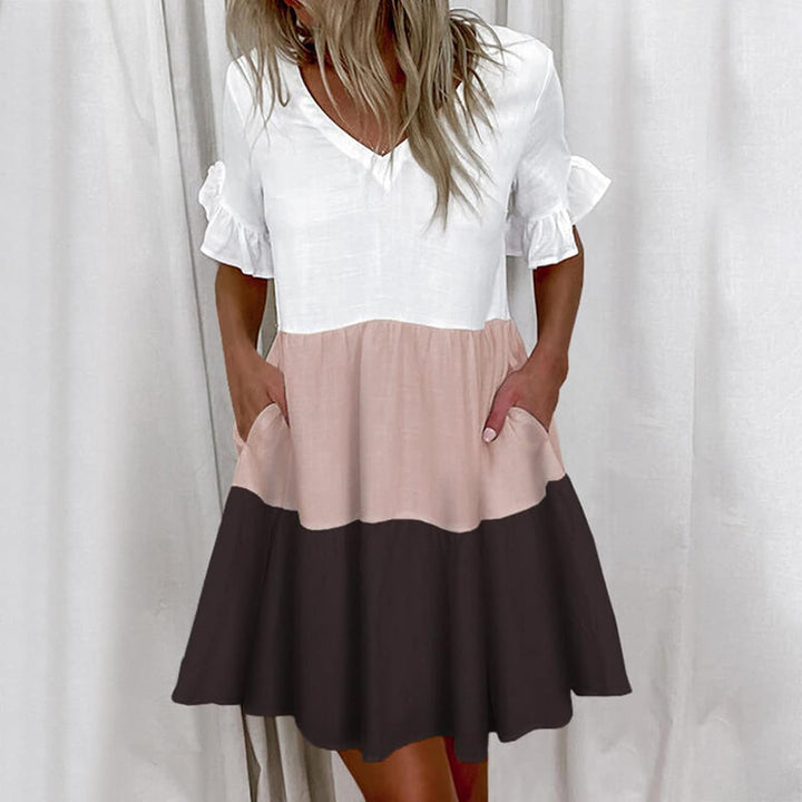 Aliah - Colorblock Charm Dress