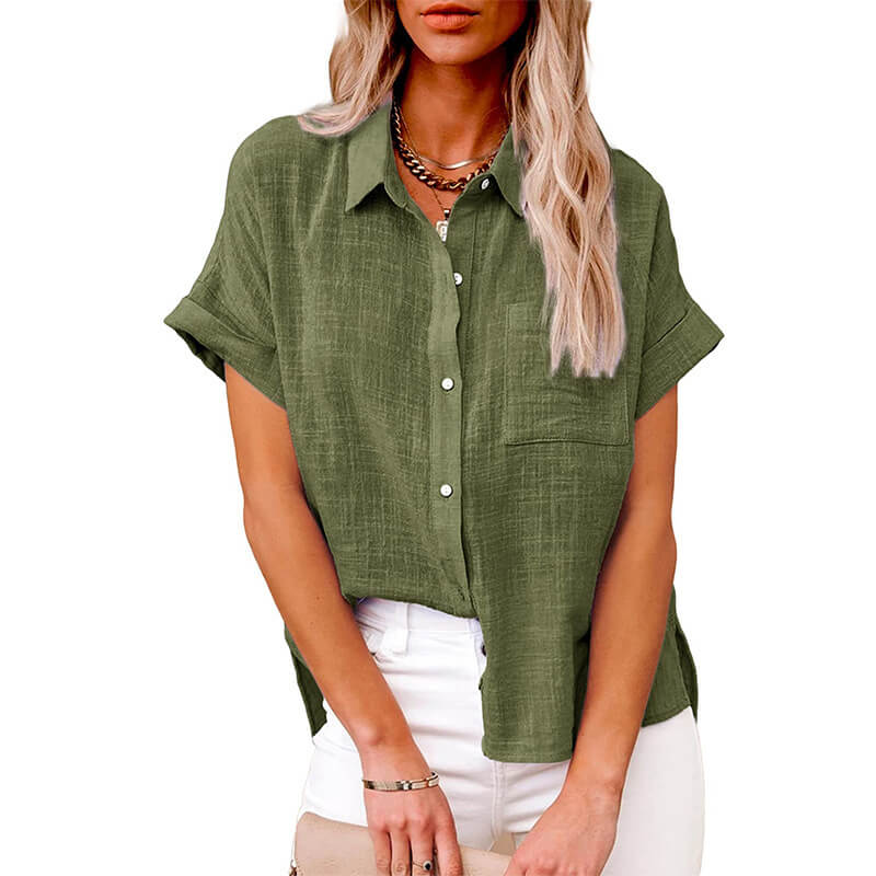 Adelene - Timeless Button-Up Blouse