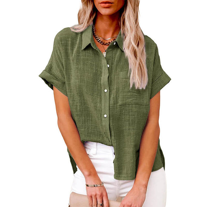Adelene - Timeless Button-Up Blouse