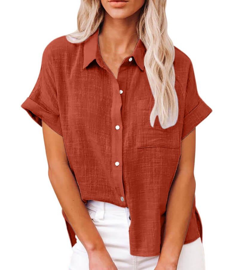 Adelene - Timeless Button-Up Blouse