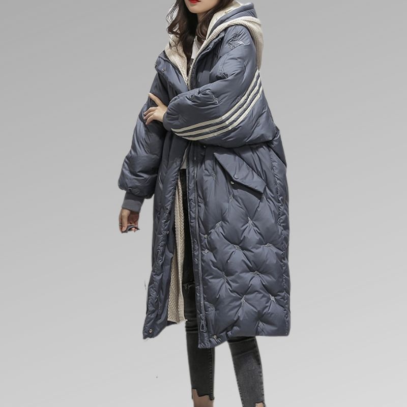 Elle - Quilted Hooded Coat